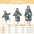 thumbnail image 4 of FORMRS Wearable Blanket Hoodie with Sleeves for Kids Cozy Flannel Sweatshirt, Oranges Pattern, 4 of 7