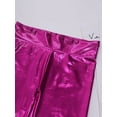 thumbnail image 5 of TiaoBug Kids Girls Flared Trouser Hip Hop Jazz Dance Metallic Bell-Bottoms Ruffle Legging Pants Hot Pink 6, 5 of 7