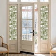 thumbnail image 2 of Sage Green Geometric Window Privacy Film, Modern Abstract Art Botanical Static Cling UV Sun Blocking Heat Control Window Tint Day and Night, Non-Adhesive One Way Windows Privacy Cover 17.7''x78.7'', 2 of 7