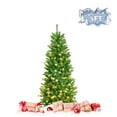 thumbnail image 1 of Patiojoy 5FT Pre-lit Hinged Artificial Pencil Fir Christmas Tree with UL-listed Lights, 1 of 10