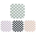 thumbnail image 1 of 4pcs cute plaid PVC coasters, creative insulation cups mat., 1 of 5