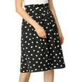 thumbnail image 6 of MODA NOVA Juniors Belted Elastic Waist Vintage A-Line Midi Skirt, 6 of 6