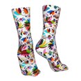 thumbnail image 7 of Uemuo Mexican Bright Style for 16in Socks, Cotton Socks Sports Socks Knee High Socks Comfortable Socks For Men, Women, 7 of 7