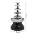 thumbnail image 2 of 5 Tiers Electric Chocolate Fountain 7 lbs Commercial Hot Chocolate Fondue Tower, 2 of 12