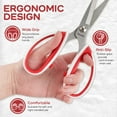 thumbnail image 3 of JubileeYarn Workhorse Bertha All Purpose Heavy Duty Scissors - Red & White - 3 Pairs, 3 of 7