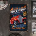 thumbnail image 2 of Placa Metal Vintage HOT ROD Cultura Del Coche Pintura Hierro Rectangular 20x30cm, 2 of 9