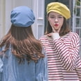 thumbnail image 3 of SikaFu Berets Korea Style Women Beret Hat Vintage Artist Painter Newsboy Cap Solid Plain Spring Summer Ladies Cap Hats for Women, 3 of 6
