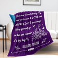 thumbnail image 2 of Yibo Best Aunt Ever Gifts Blanket Flannel Soft and Comfortable Anti-static Bed Sofa Blanket, 2 of 7