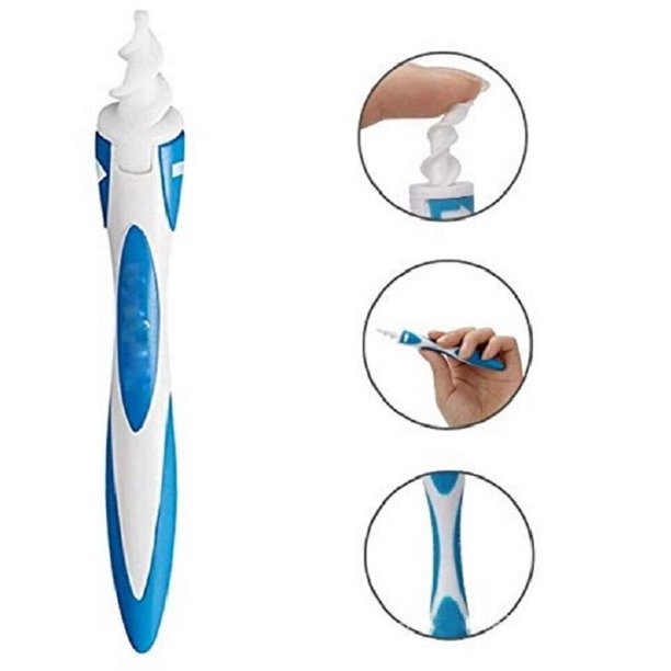 TIKA 16 Pcs Ear Cleaner Wax Removal Remover Spiral Soft Swab Pick Q