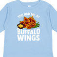 thumbnail image 4 of Inktastic Buffalo Wings Game Day Snack Boys or Girls Long Sleeve Toddler T-Shirt, 4 of 5