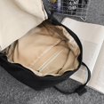 thumbnail image 2 of Sac à Dos Décontracté Hommes Femmes en Toile de Coton Sac d'École Mode Sac à Dos (Noir), 2 of 10