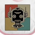 thumbnail image 4 of Inktastic Robotics Funny Robot Retro Boys or Girls Baby Bib, 4 of 4