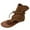 Brown, variant on Mostsola Flip Flops for Women Suede Gladiator Sandals Cowboy Cowgirl Ankle Boots Casual Flats