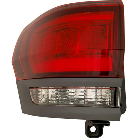 Tail Light Compatible with 2017-2021 Jeep GRAND CHEROKEE 3.6L 5.7L V6 Hellcat Left Driver Side 360HP Replaces 68316193AC RJ73010014Q CH2804117 HALOGEN RJ73010014