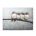 thumbnail image 1 of 4 White Birds On Branch On Wood Art Work, 1 of 1