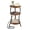 Brown, variant on ZEXVIDA Small Round Side Table with Charging Station, 3-Tier Waist Circular End Table with Storage Shelf,  Sofa Side Table Small Spaces, Round Corner Coffee Table for Living Room Bedroon,Brown