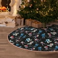thumbnail image 5 of Daiia Play Hockey Drawing Merry Christmas Tree Skirt , Xmas Large Lace-up Tree Skirt, Santa Snowflakes Rustic Home Decorations New Year Party Farmhouse Decor-30", 5 of 6