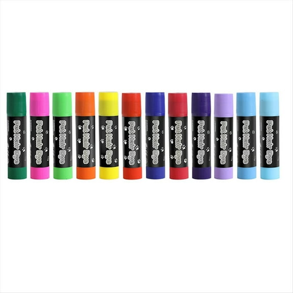 Rollbacks & More Dog Paint 12 Colors Washable Pet Safe Hair Dye Fur Grooming Accessories Kit Pets Temporary