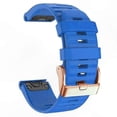 thumbnail image 1 of Rose Gold Striped Silicone QuickFit Band for 20mm Fitness Trackers, 1 of 1