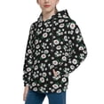 thumbnail image 2 of Daiia Daisies Flowers for Boys Fashion Hoodies & Sweatshirts with Kangaroo Pocket,Hooded Sweatshirt for Kid, Breathable& Moisture Wicking-Small, 2 of 6