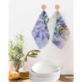 thumbnail image 2 of Purple Lavender Kitchen Dish Towels for Drying Dishes Set of 3, Spring Flower Pastoral Bike Rustic Waffle Weave Microfiber Terry Hand Tea Bathroom Towels Quick Dry & Absorbent Towel 12x12, 2 of 7