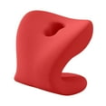 thumbnail image 2 of Soporte para el cuello para reposacabezas de silla de oficina, transpirable, se adapta a la mayoría de las sillas de oficina. Piel. Rojo, 2 of 9