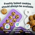 thumbnail image 3 of Silicone Cookie Dough Freezer Tray - Perfect for Freezing and Storing Cookies, Mini Chocolates, Mini Egg Bites, Peanut Butter Cups and More - Lavender With Sprinkles - 2-Pack, 3 of 3
