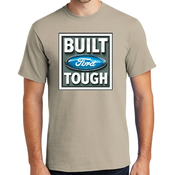Buy Cool Shirts BUILT FORD TOUGH Cotton T-shirt, 3XL Light Sand - Tall
