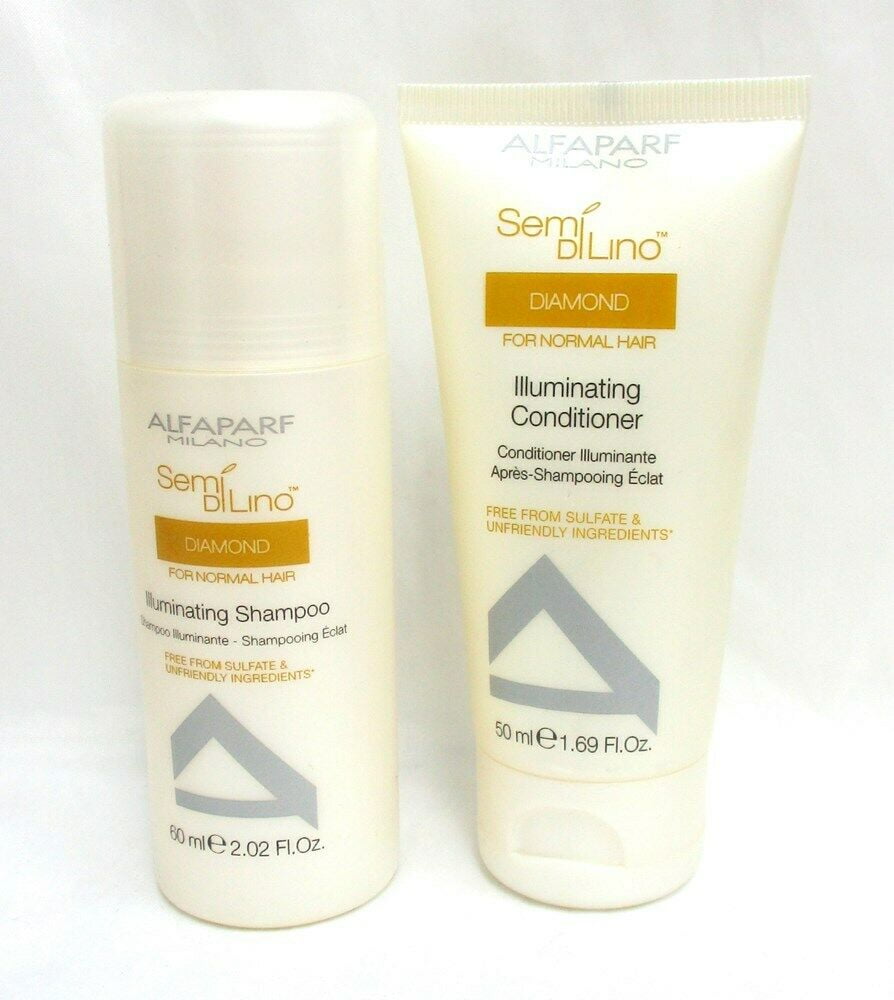 Alfaparf Milano Semi Dilino Diamond Illuminating Shampoo and Conditioner Travel Set