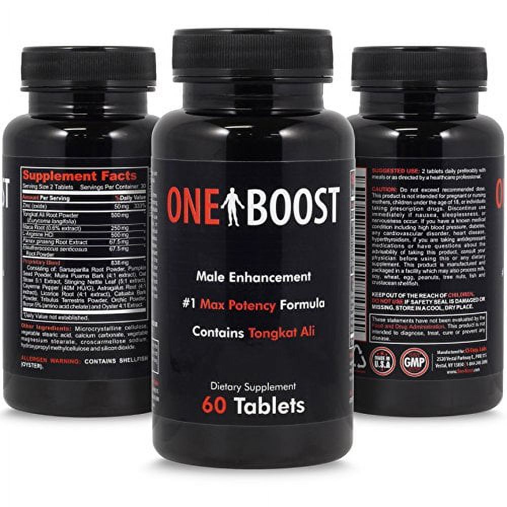 One Boost Testosterone Booster For Men & Women - Libido, Energy & Overall Well-Being, 60 ct. - image 3 of 5