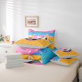 thumbnail image 6 of Erosebridal Ices Cream Drip 7pcs Bedding Comforter Set,Football Ball Games Soccer Sport Queen Bedding Sets For Kids,Reversible Light Gray, 6 of 7