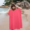 thumbnail image 3 of XSAOP Unisex Microfiber Quick-Dry Bathrobe, Surf Microfiber Bathrobe Changing Beach Towel Dry For Swimming Pool With Hood,Pink (1-Pack), 3 of 12