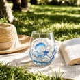 thumbnail image 6 of CuiLiyq 2D Printed Sea Creatures Stemless Wine Glass, Coastal Beach Themed Drinking Tumbler, Nautical Decor Glassware for Water, Wine, Cocktails, Unique Housewarming Gift for Sea Lovers, 6 of 8