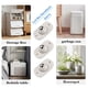thumbnail image 4 of Rodillos Autoadhesivos para Muebles Bsvklp Ruedas Autoadhesivas Rotación 360 grados 12 Uds, 4 of 9