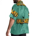 thumbnail image 3 of Halloween Font Men's Short Sleeve Beach Shirts, Casual Printed Button Down Summer Shirts for Men and Women, 3 of 6