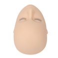 thumbnail image 3 of Lash Mannequin Head, 3 Layers Silicone Eyelash Mannequin Head with Eyelids, Eyelash Extension Makeup Practice Training Mannequin Doll Face Head for Lash Extension, 3 of 9