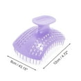 thumbnail image 5 of Unique Bargains 1 Pc Handle Hollow Hair Shampoo Brush for Head Massage 4.72"x3.15"x2.56" Purple, 5 of 6