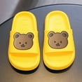 thumbnail image 4 of Zanarzt Cloud Slides Unisex Fashion Summer Cartoon Indoor Slippers Boys Girls Thick Home Slippers Soft Sandals Lightweight Yellow,US 12, 4 of 5