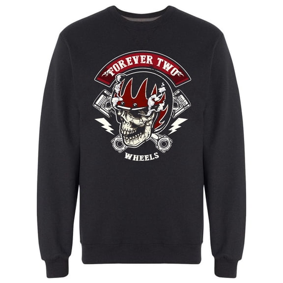 Riders Design Forever Two Wheels Sweatshirt Men -Image by Shutterstock, Male Small