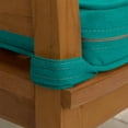 thumbnail image 6 of ARDEN Foam Outdoor Double Welted Bench Cushion, 48 x 18, made with ProFoam, Rain-proof, Fade Resistant, Heathered Teal Woven Solid, 6 of 9