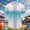 Mint Green, variant on Men Gradient Baseball Jersey Short Sleeve Mandarin Collar Button Summer Top