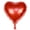 Red, variant on Jiaroswwei 18in Reusable Shiny Heart Foil Balloons Valentine Wedding Engagement Party Decor