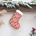 thumbnail image 6 of Balery Strawberries Pattern Christmas Stockings with Initials, 18" Large Knit Christmas Stocking,Xmas Stocking for Kids, Holiday and Family Stocking, 6 of 7
