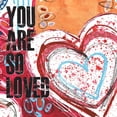 thumbnail image 2 of McCully, Jennifer 20x20 Black Ornate Wood Framed with Double Matting Museum Art Print Titled - You Are So Loved, 2 of 4
