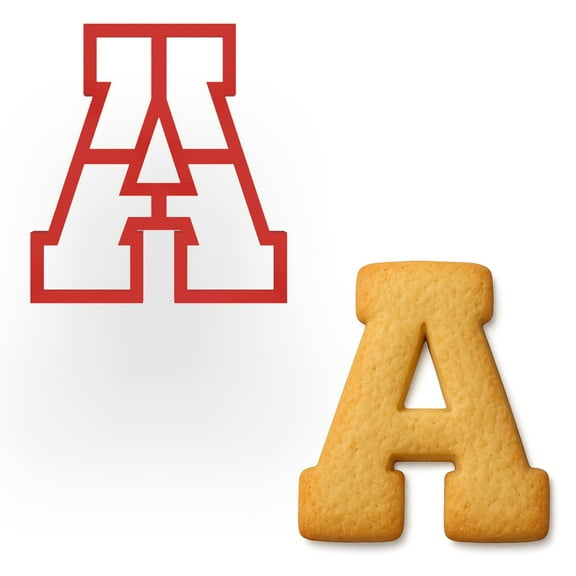 Mighty Gadget 4 inches Varsity Letters Cookie Cutters (A)