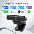 thumbnail image 2 of Vizolink 4K Webcam with 2 Microphones for PC Laptop Conference Streaming Gaming Autofocus USB Web Cam, 2 of 8