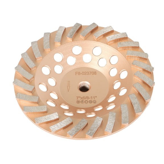 7 inch Diamond Cup Grinding Wheels 5/8"-11 Arbor for Concrete Masonry Angle Grinder 24 Segments