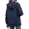 thumbnail image 4 of Imperméable pour Femmes, Veste Légère avec Capuche et Poches pour Extérieur, 4 of 5
