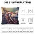 thumbnail image 5 of GOSMITH  Throw Pillow Cover  - Mushrooms Forest Floor Screen Fungus Disc Fungus, 5 of 5