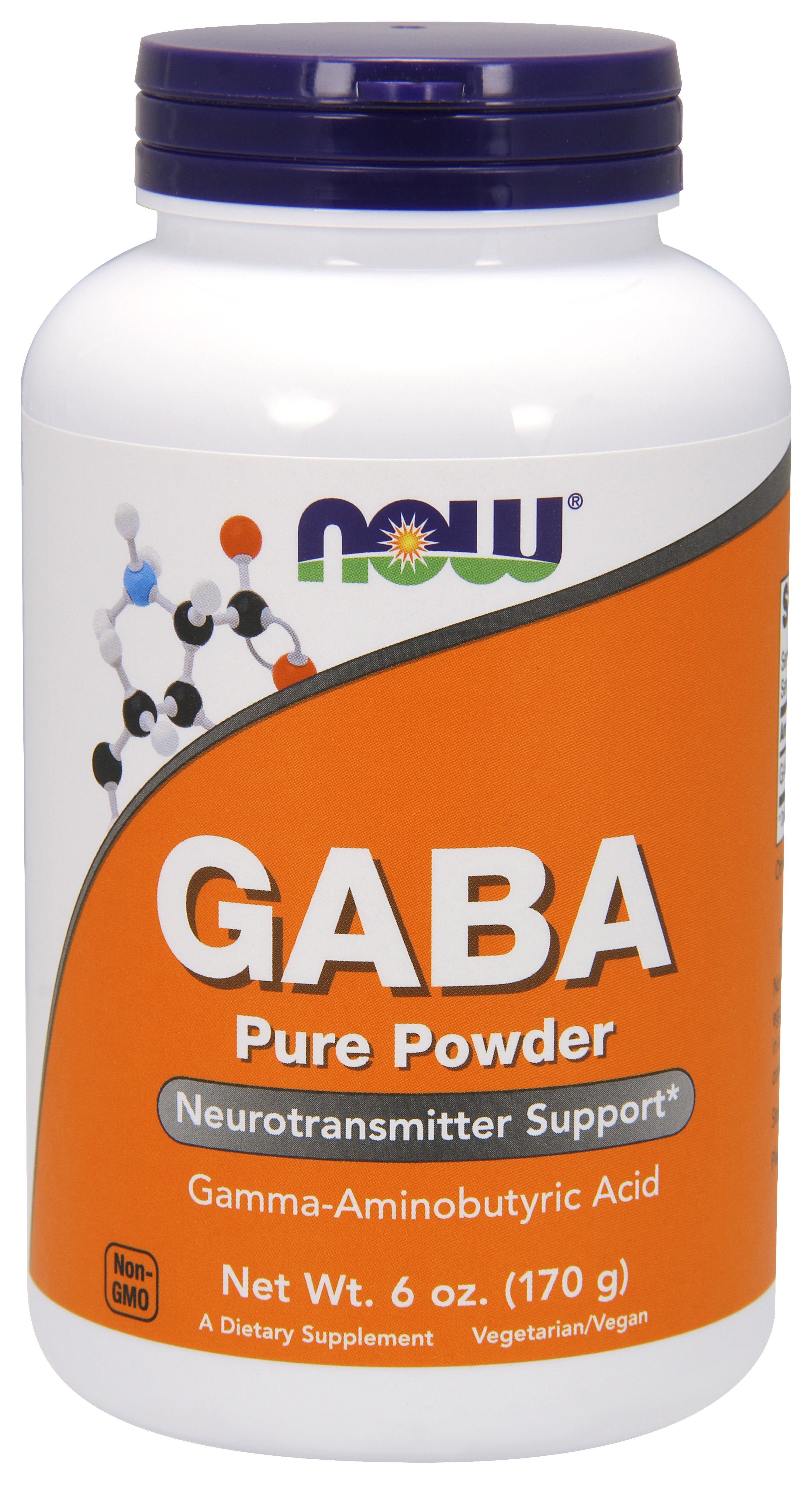 NOW Supplements, GABA (Gamma-Aminobutyric Acid) Powder, Neurotransmitter Support*, 6-Ounce